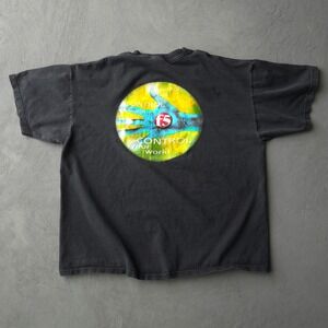 Vintage 2000s Y2K Port Company Black T-shirt XL F5 Networks Tech Promo